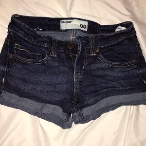 Dark blue jean shorts